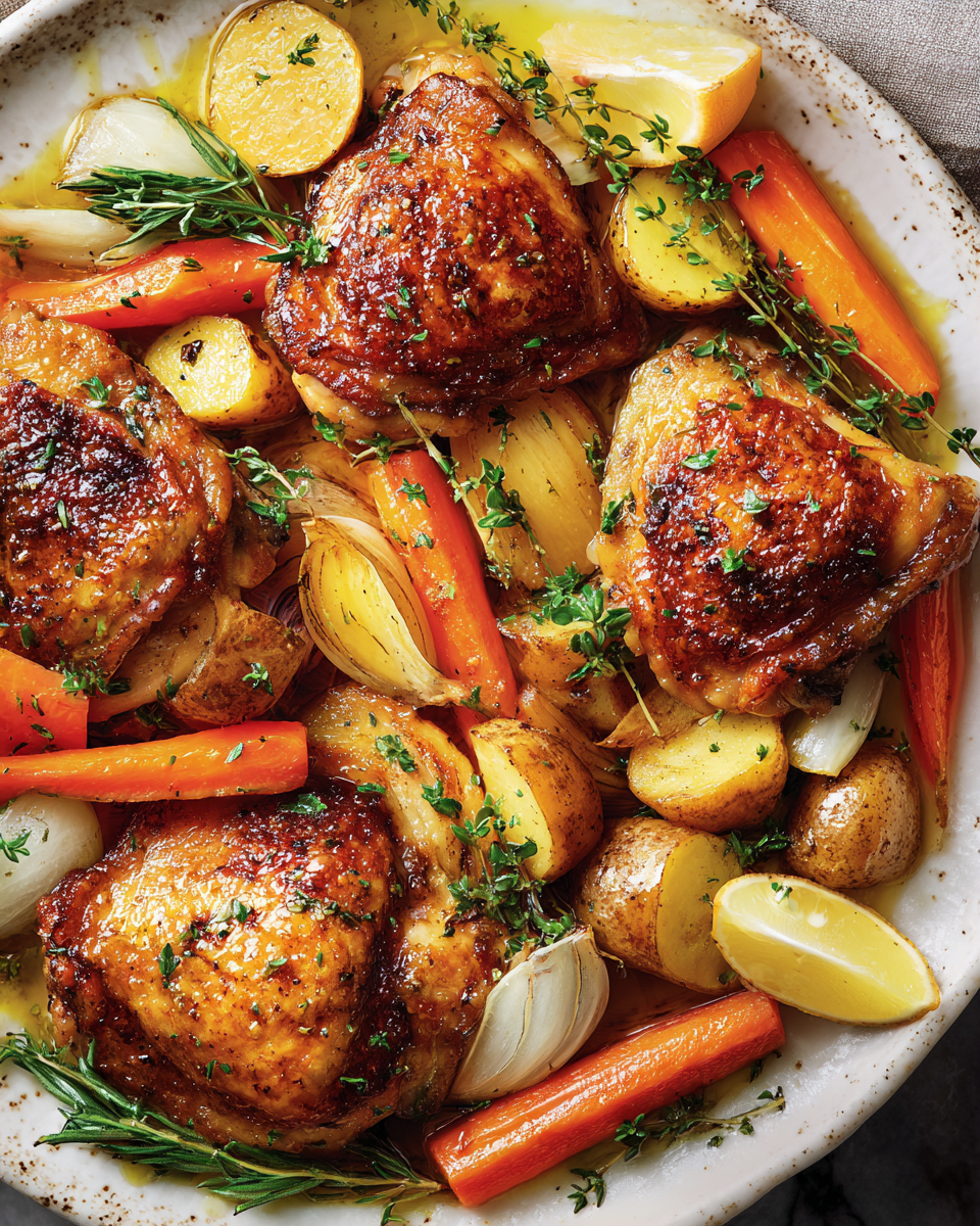 Rychlé a snadné kuřecí večeře s česneku a citronem